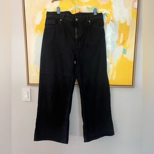 Monki Black Flare & Wide Leg Jeans